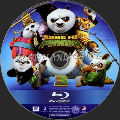 Kung Fu Panda 3 blu-ray label