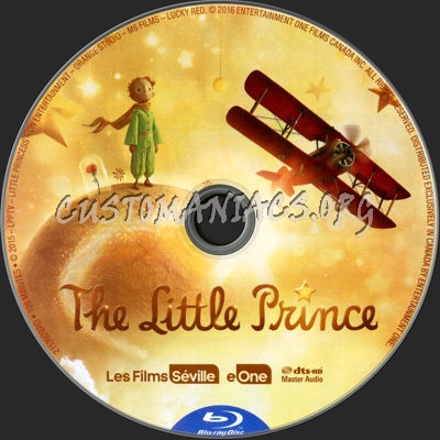 The Little Prince 2015 (Le Petit Prince) blu-ray label