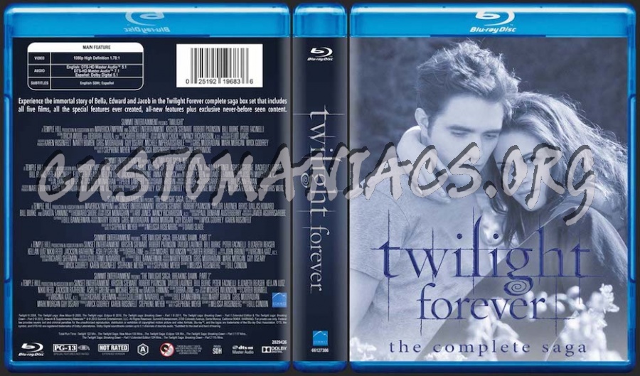 Twilight Forever: The Complete Saga blu-ray cover