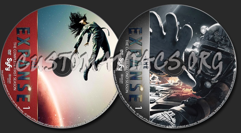 The Expanse Seasons 1-2 dvd label