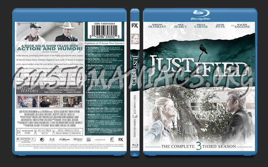 Justified Season 3 blu-ray cover