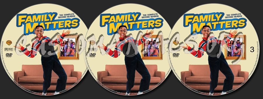 Family Matters Season 2 dvd label