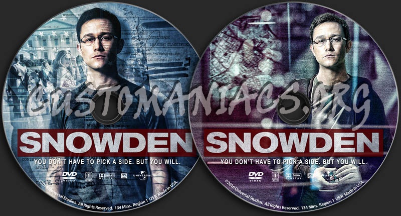 Snowden dvd label