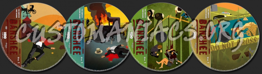 Banshee Seasons 1-4 dvd label