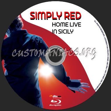 Simply Red - Home live in Sicily blu-ray label