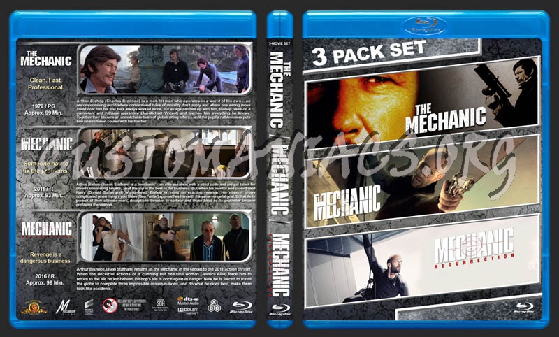 The Mechanic Triple Feature blu-ray cover