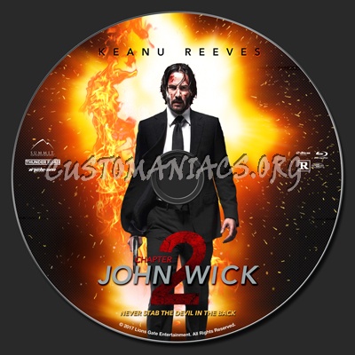 John Wick: Chapter 2 blu-ray label