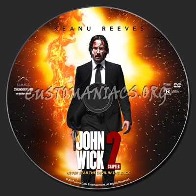 John Wick: Chapter 2 dvd label
