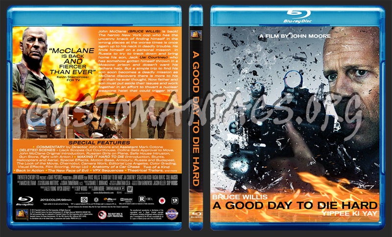 A Good Day To Die Hard blu-ray cover