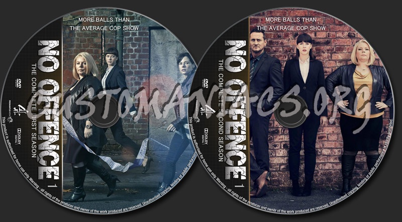 No Offence Seasons 1-2 dvd label