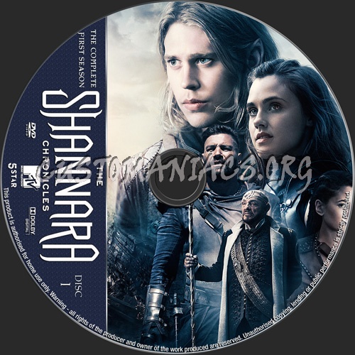 The Shannara Chronicles Season 1 dvd label