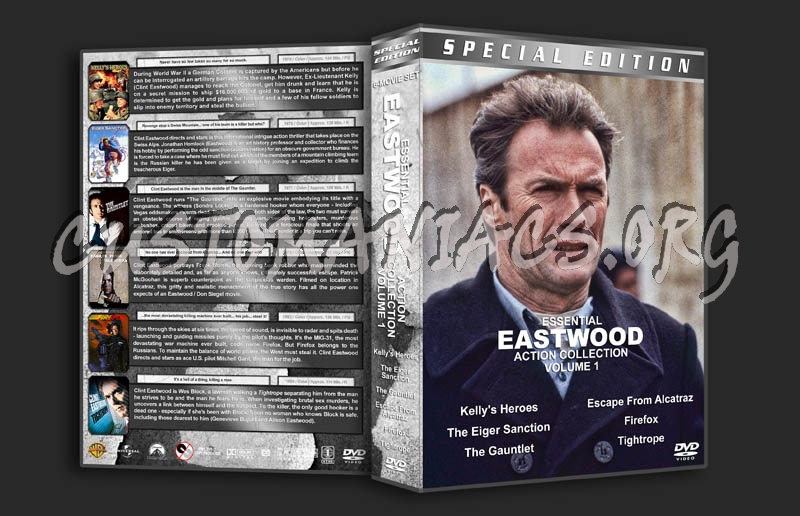 Essential Eastwood Action Collection - Volume 1 dvd cover