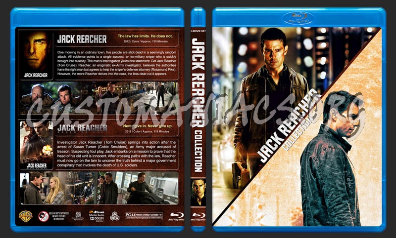 Jack Reacher Collection blu-ray cover