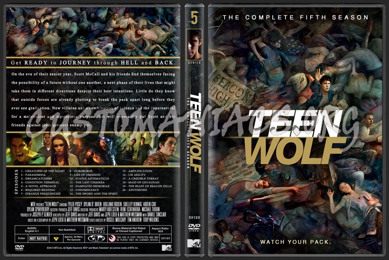 Teen Wolf - The Complete Fifth Season dvd cover