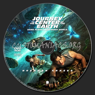 Journey To The Center Of The Earth dvd label