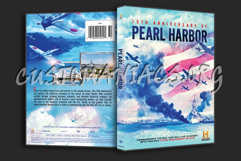75th Anniversary of Pearl Harbor dvd cover