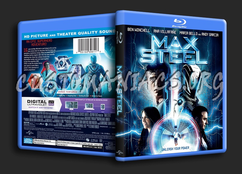 Max Steel blu-ray cover - DVD Covers & Labels by Customaniacs, id