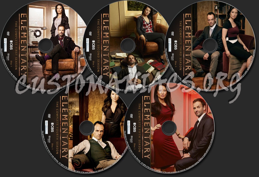 Elementary Seasons 1-5 dvd label