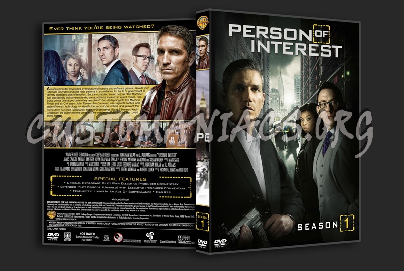 Person of Inteest (spanning spine) - Seasons 1-5 dvd cover