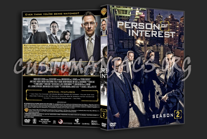 Person of Inteest (spanning spine) - Seasons 1-5 dvd cover