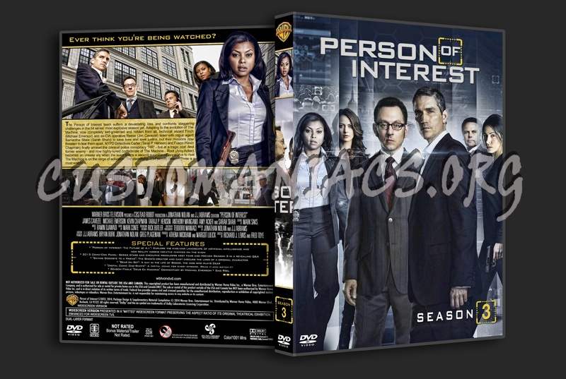 Person of Inteest (spanning spine) - Seasons 1-5 dvd cover