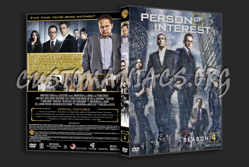 Person of Inteest (spanning spine) - Seasons 1-5 dvd cover