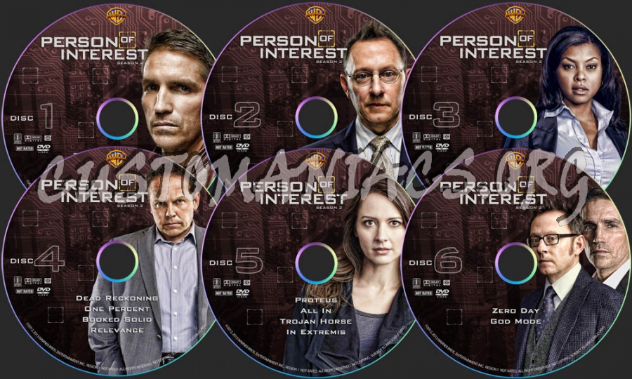 Person of Inteest - Season 2 dvd label