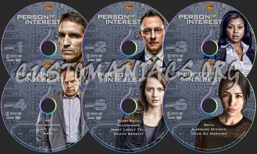 Person of Inteest - Season 3 dvd label