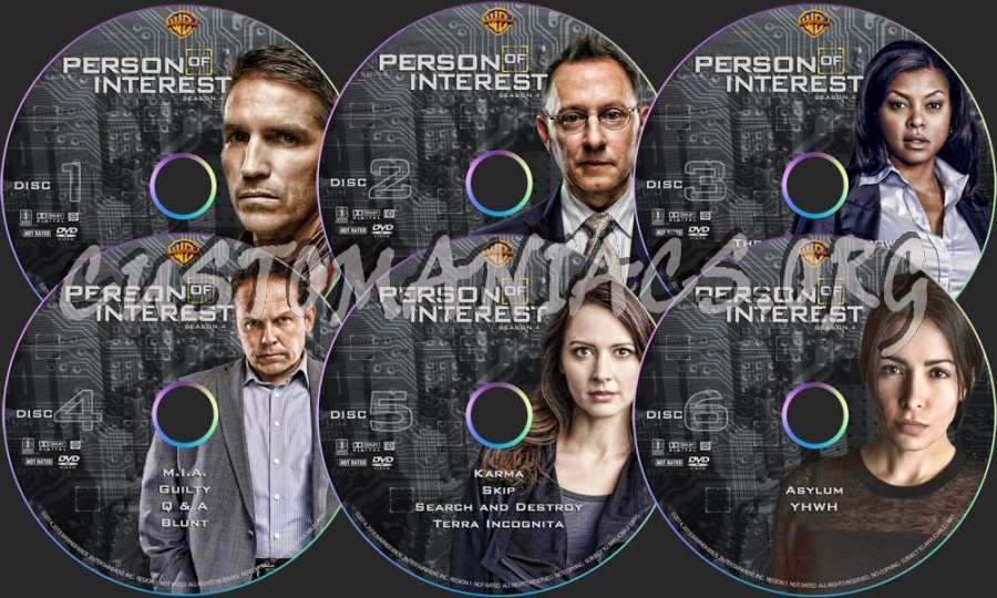 Person of Inteest - Season 4 dvd label
