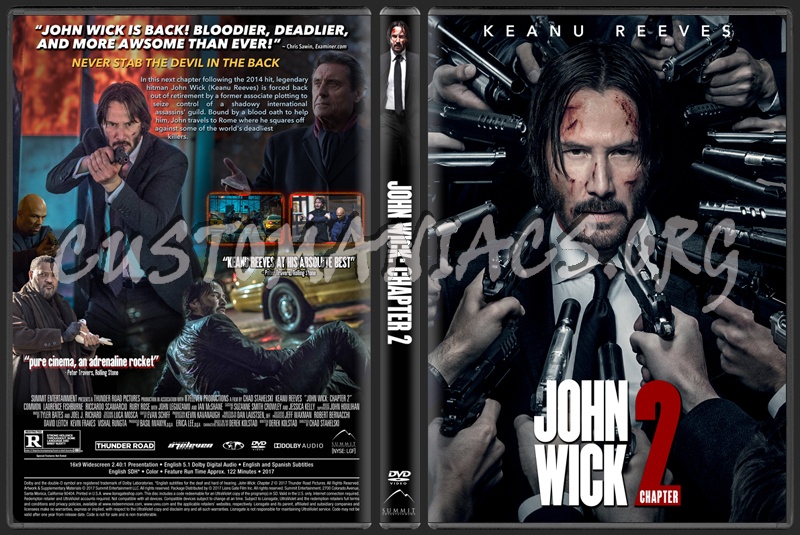 John Wick: Chapter 2 dvd cover