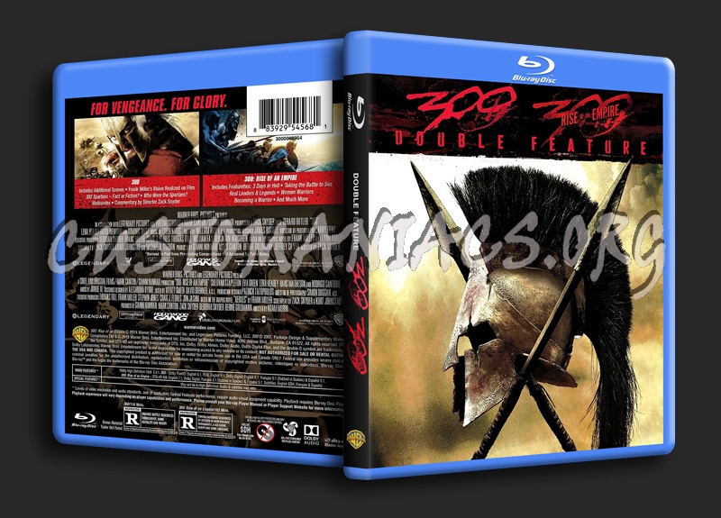 300 & 300 Rise of an Empire blu-ray cover