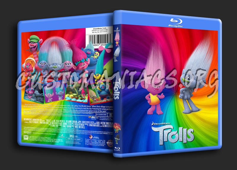 Trolls blu-ray cover