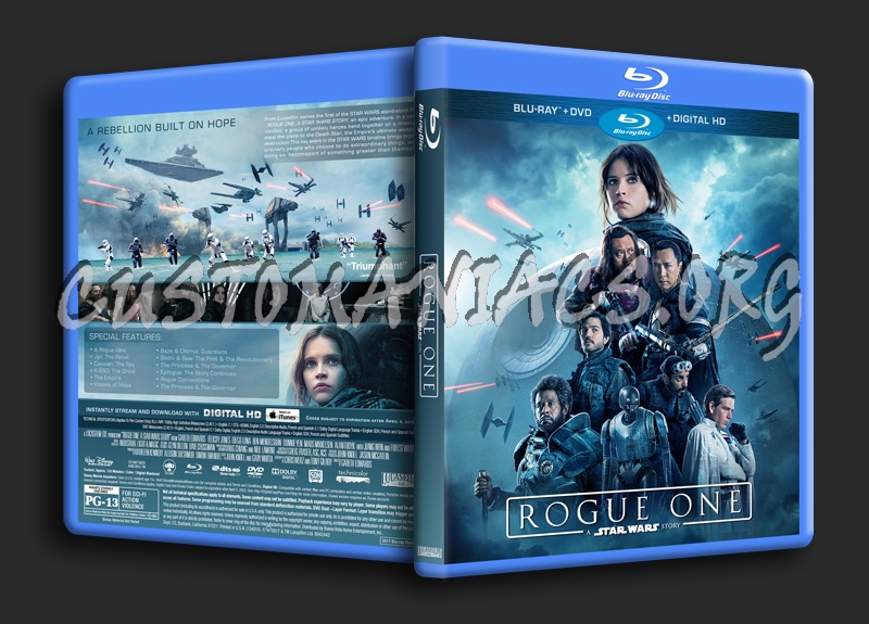 Rogue One: A Star Wars blu-ray cover