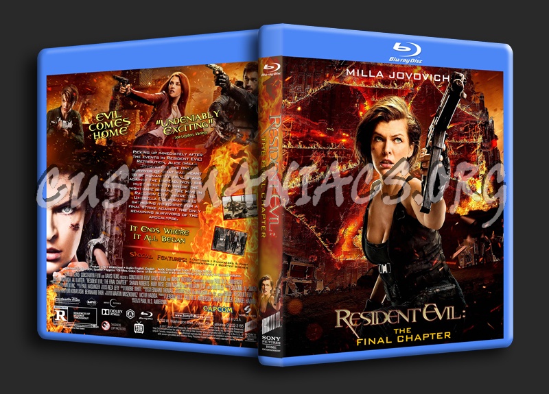 Resident Evil: The Final Chapter dvd cover