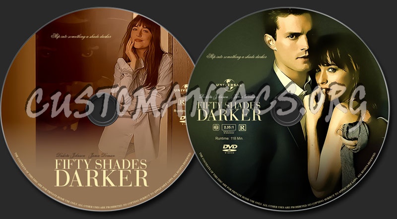 Fifty Shades Darker dvd label