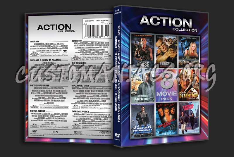 Action Collection 8 Movie Pack dvd cover