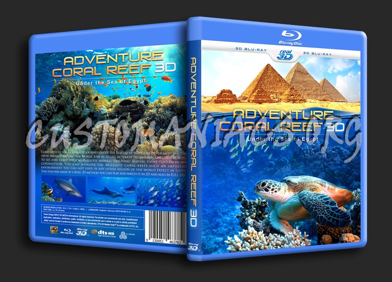 Adventure Coral Reef 3D blu-ray cover