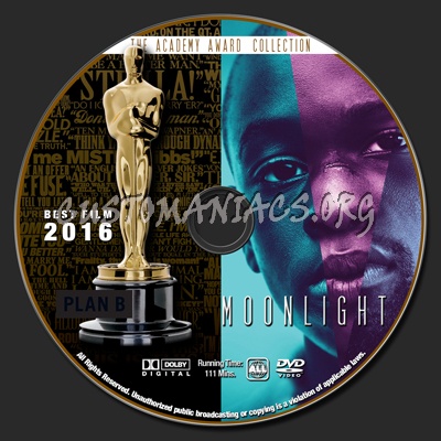 Academy Awards Collection - Moonlight dvd label