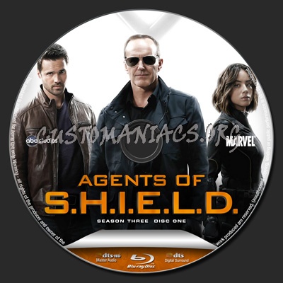 Agents of Shield Season 3 blu-ray label