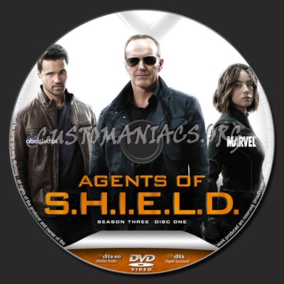 Agents of Shield Season 3 dvd label