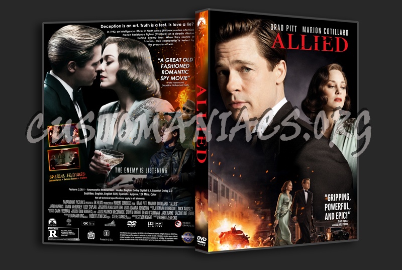 Allied dvd cover