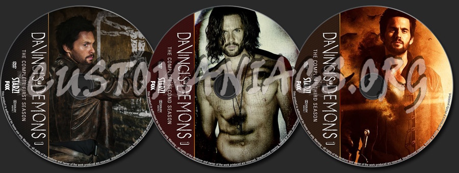 Da Vinci's Demons Seasons 1-3 dvd label