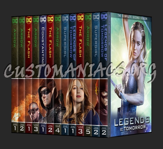 Arrowverse Collection (Arrow, The Flash, Constantine, Supergirl, Legends of Tomorrow) dvd cover