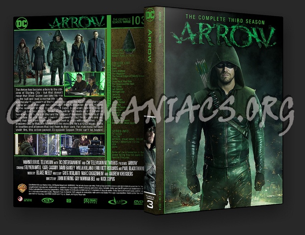 Arrow season 1-4 dvd cover