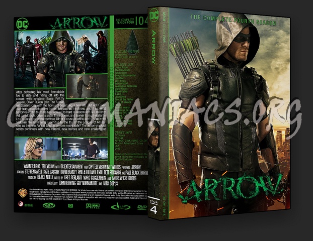 Arrow season 1-4 dvd cover