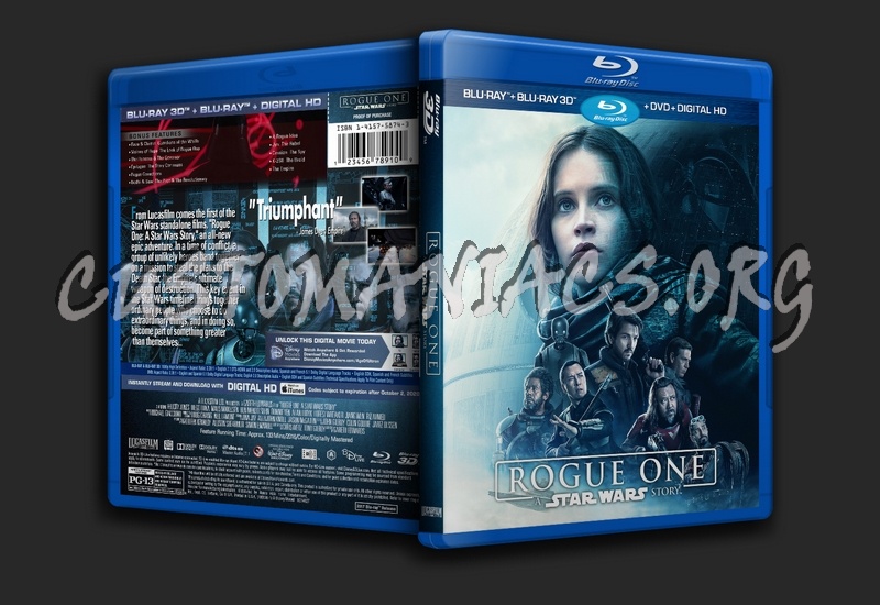 Rogue One: A Star Wars Story 3D blu-ray cover