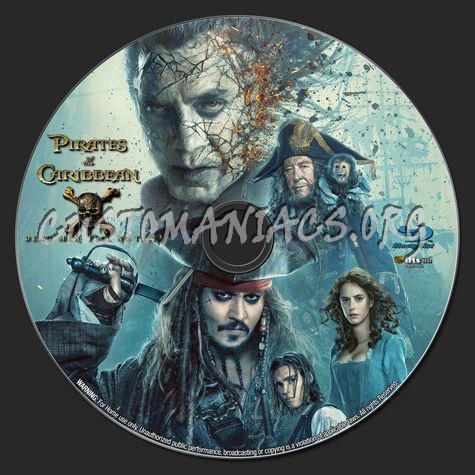 Pirates of the Caribbean: Dead Men Tell No Tales (2017) blu-ray label