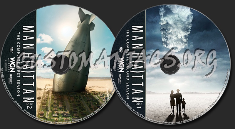 Manhattan Season 1-2 dvd label