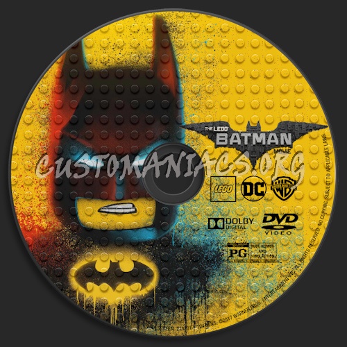 The LEGO Batman Movie dvd label