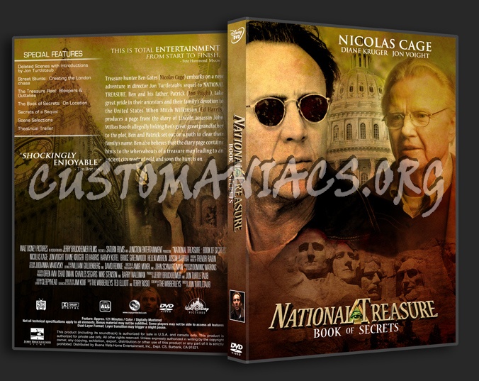 National Treasure: Book of Secrets dvd cover